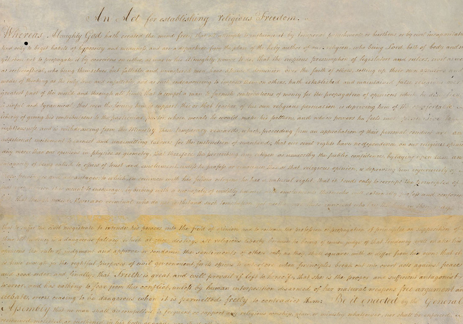 "An Act Establishing Religious Freedom"